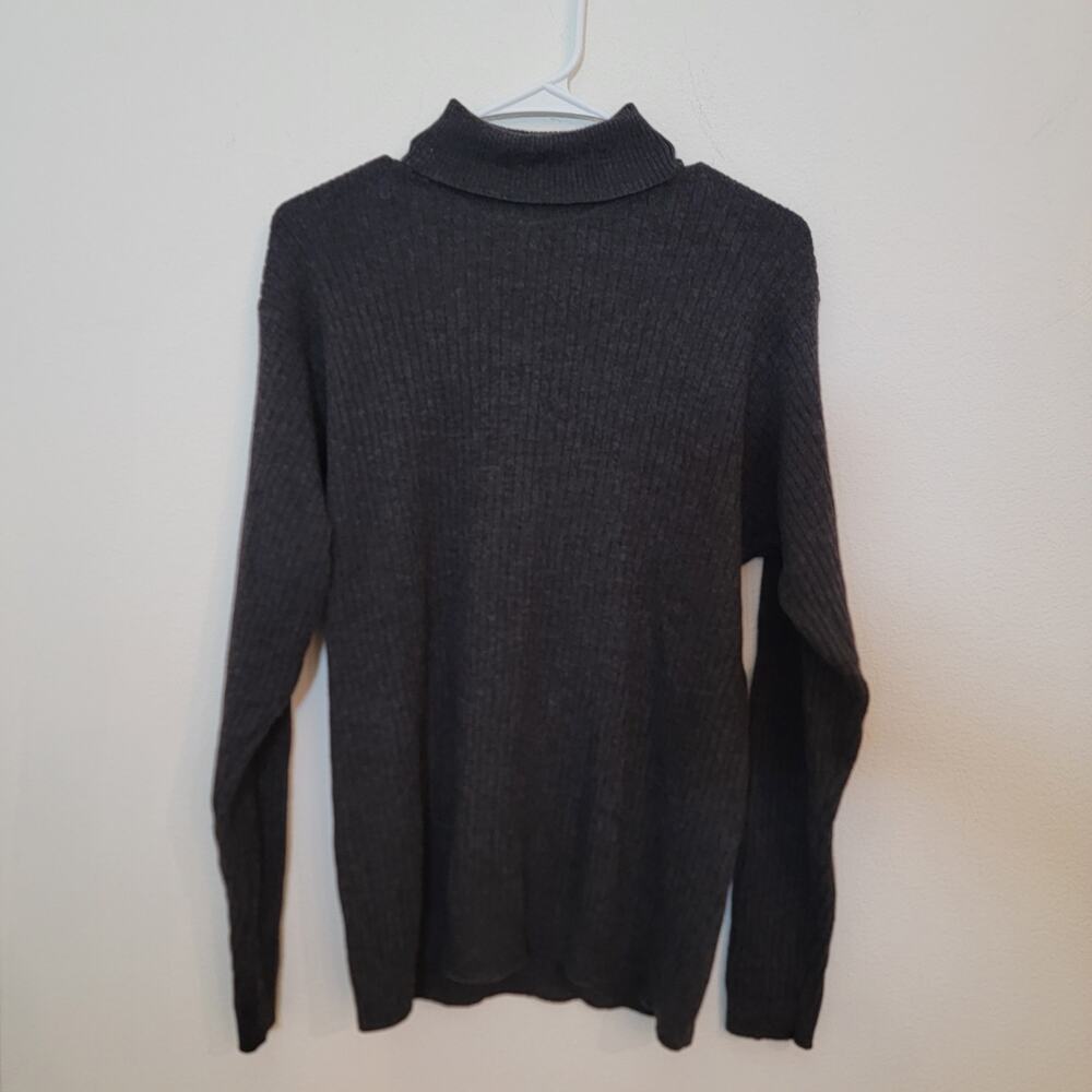 Vintage Y2K 90s Heritage Banana Republic Merino Wool Turtleneck Sweater Medium